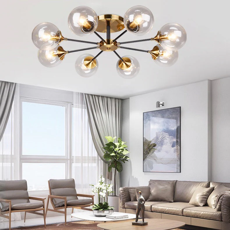 Magic Bean Molecular Chandelier Living Room Ceiling Light Modern Glass Ball Lamp - Image 5