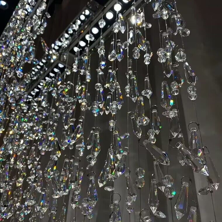 Modern Creative Waterfall Tassel Crystal Chandelier for Dining Room/Kitchen Island - Image 6