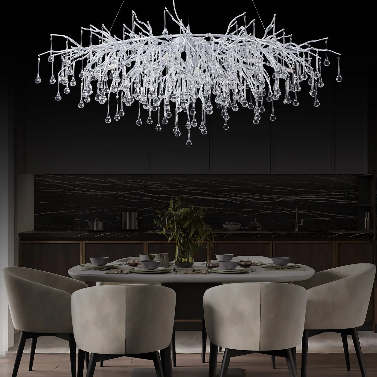 Doris Crystal Branch Chandelier - Image 11