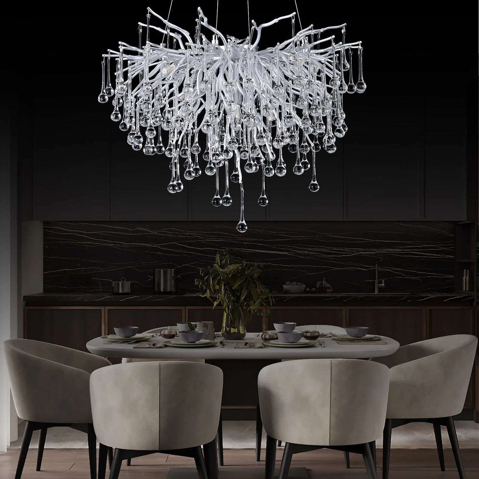 Doris Crystal Branch Chandelier - Image 14