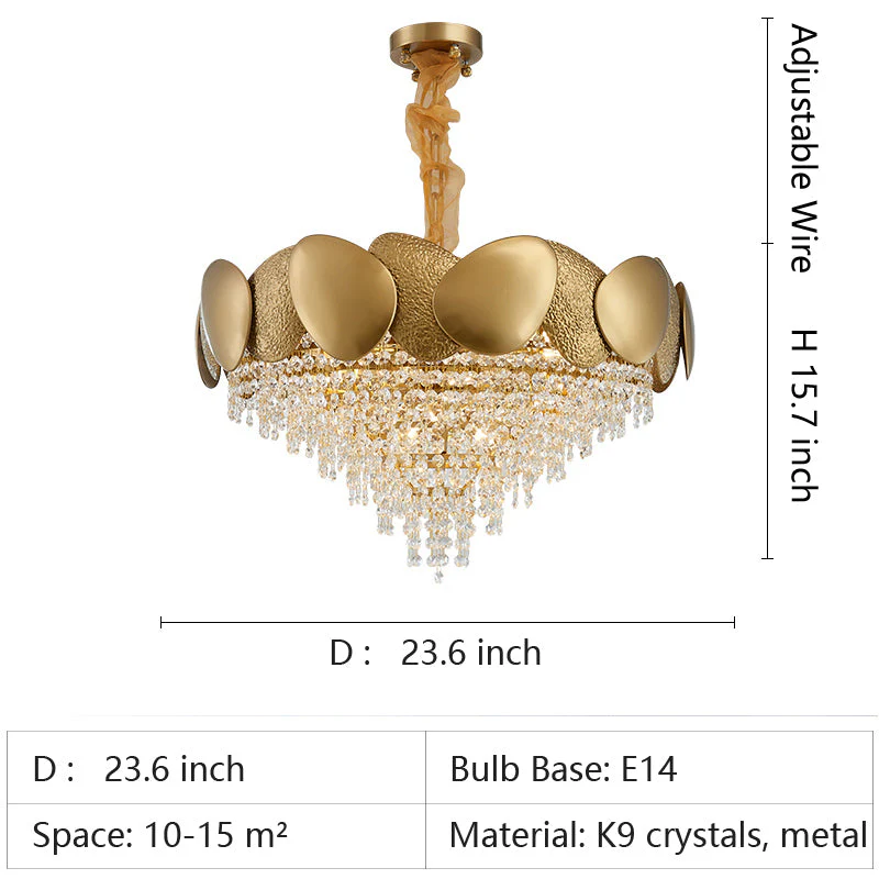 Modern Italian Style Crystal Tassel Chandelier - Image 11