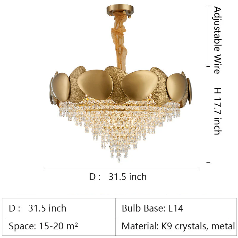 Modern Italian Style Crystal Tassel Chandelier - Image 12