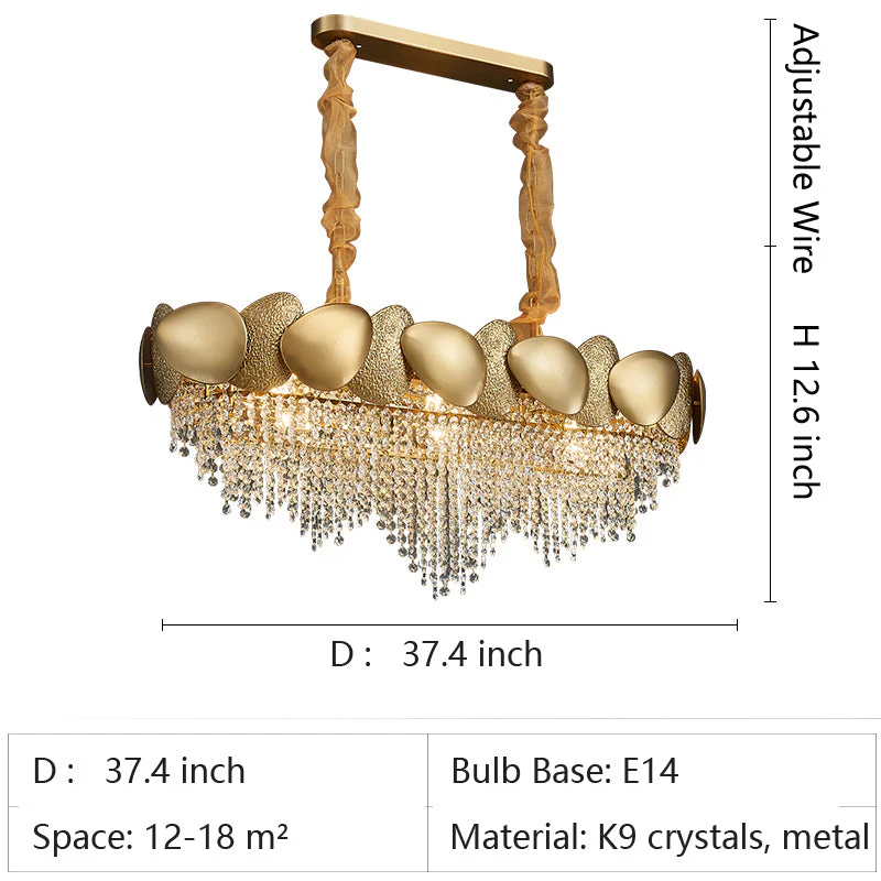 Modern Italian Style Crystal Tassel Chandelier - Image 14
