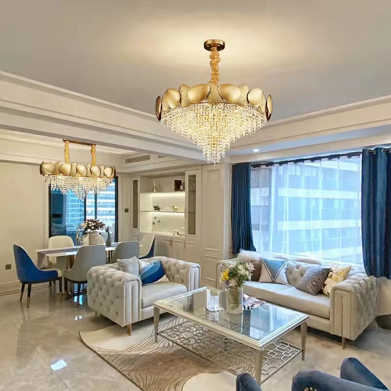 Modern Italian Style Crystal Tassel Chandelier - Image 2