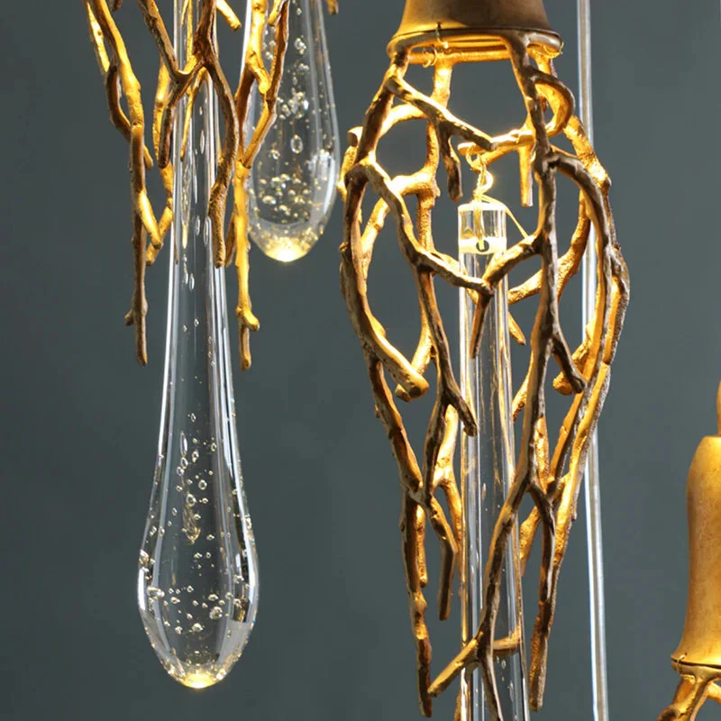 Stairwell Branch Strata Crystal Spiral Chandelier - Image 6