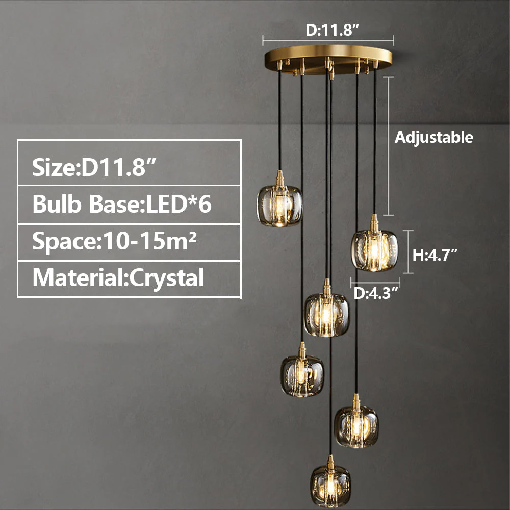Post-modern Extra-long Pendant Light Fixtures for Staircase/High-ceiling Space/Foyer - Image 15