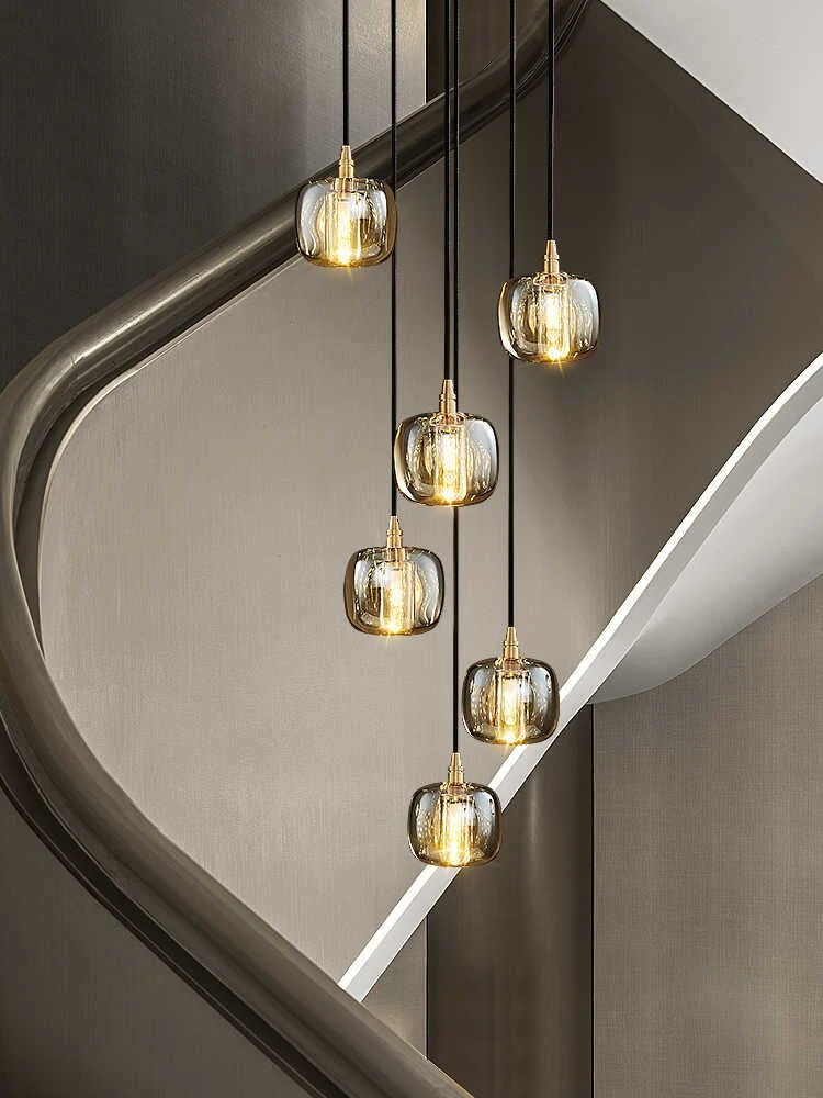 Post-modern Extra-long Pendant Light Fixtures for Staircase/High-ceiling Space/Foyer - Image 2