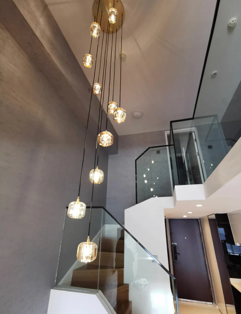 Post-modern Extra-long Pendant Light Fixtures for Staircase/High-ceiling Space/Foyer - Image 5