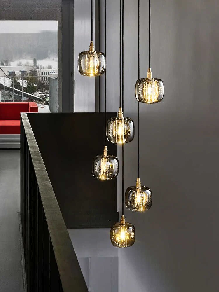 Post-modern Extra-long Pendant Light Fixtures for Staircase/High-ceiling Space/Foyer - Image 6
