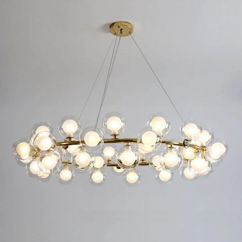 Modern Glass Round Chandelier  For Living Room - Image 5