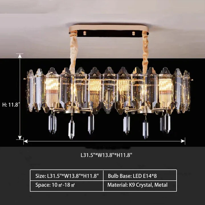 Modern Elegant Transparent Crystal Gold Chandelier Suit for Dining/Living Room - Image 11