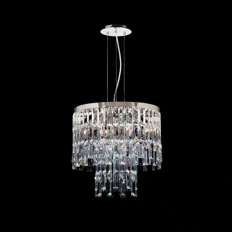 Modern Light Luxury Trendy Layers Crystal Pendant Chandelier for Living Room/Bedroom - Image 4