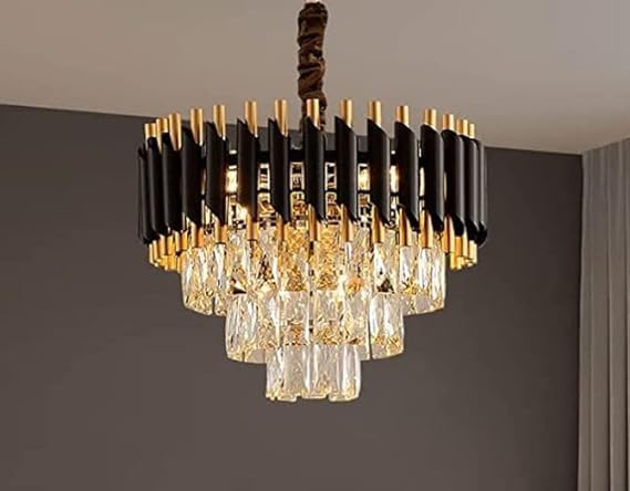 Modern Luxury Multi-Tier Oval/Round Crystal Tiered Chandelier - Image 8