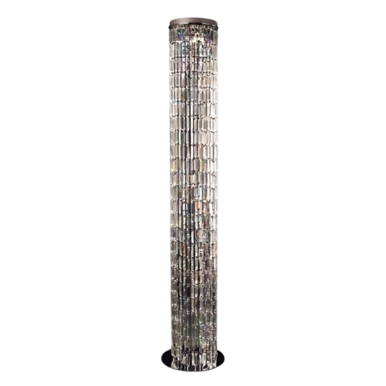 Modern Luxury Crystal Cylinder Flush Mounted Chandelier - Image 2
