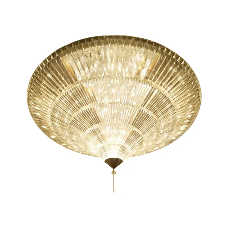 Modern Luxury Exquisite Flush Mount Crystal Chandelier for Low-ceiling Space - Image 2