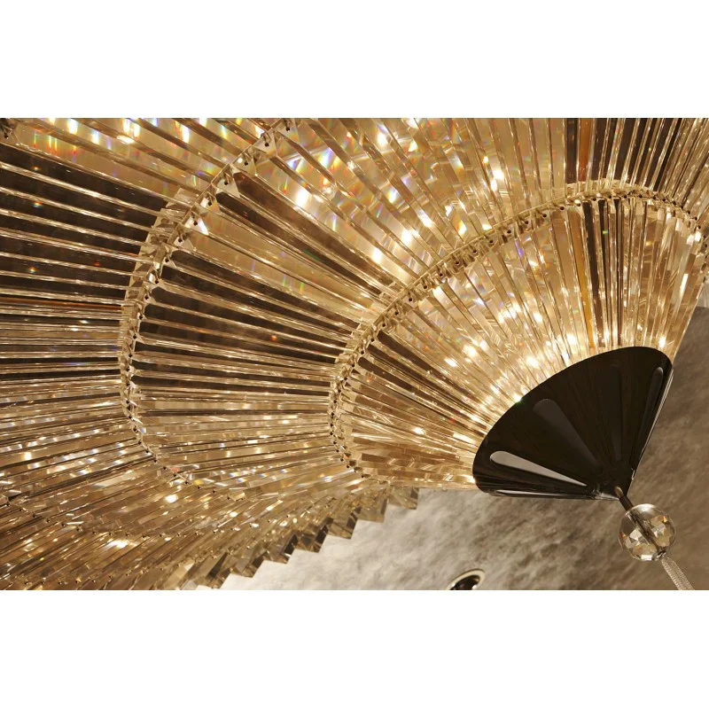 Modern Luxury Exquisite Flush Mount Crystal Chandelier for Low-ceiling Space - Image 3