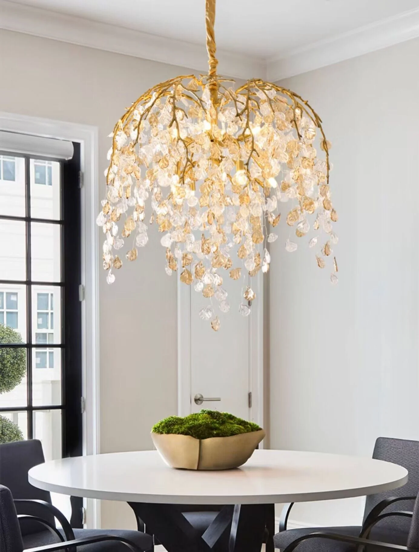 Modern Luxury Leaf Branch Glass Chandelier for Living/Dining Room/Bedroom - Image 3