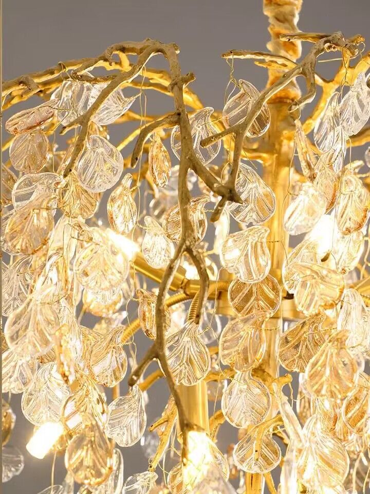 Modern Luxury Leaf Branch Glass Chandelier for Living/Dining Room/Bedroom - Image 8