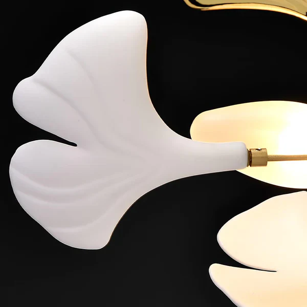Modern Luxury Linear Ginkgo Ceramic Chandelier for Dining Room/Kitchen Island - Image 11