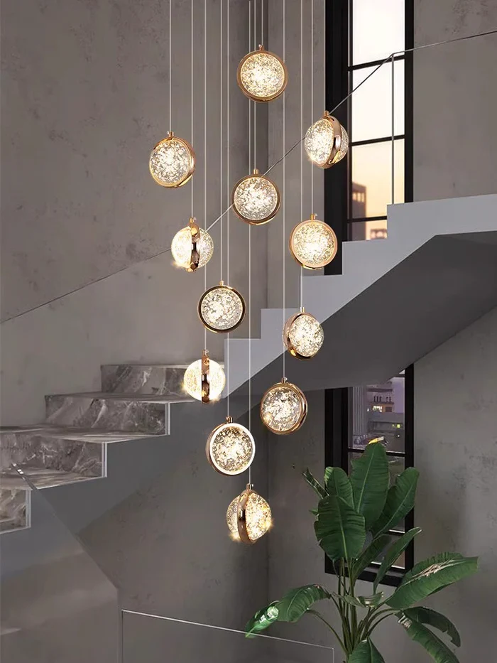 Modern Luxury Long Chandelier for Loft and Villa Spaces - Image 2