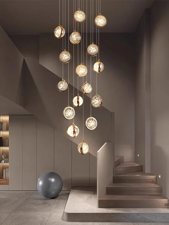 Modern Luxury Long Chandelier for Loft and Villa Spaces - Image 3