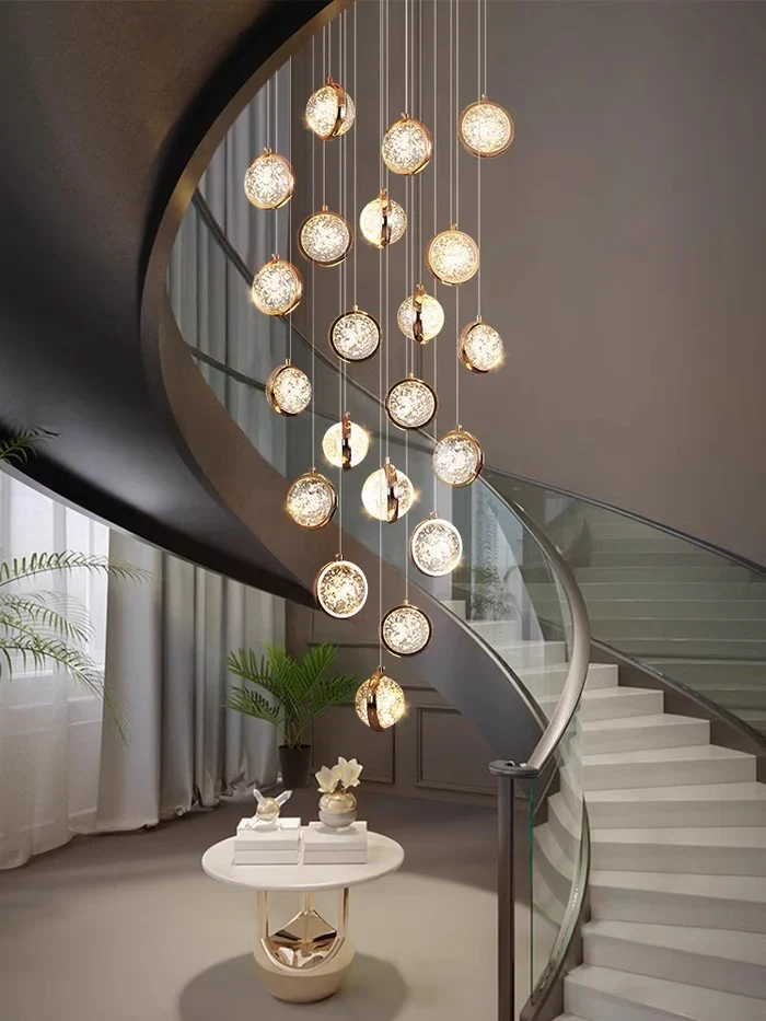 Modern Luxury Long Chandelier for Loft and Villa Spaces - Image 4