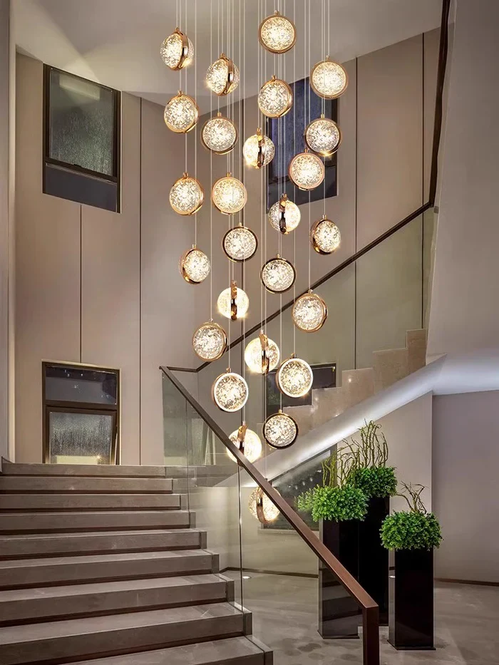 Modern Luxury Long Chandelier for Loft and Villa Spaces - Image 5