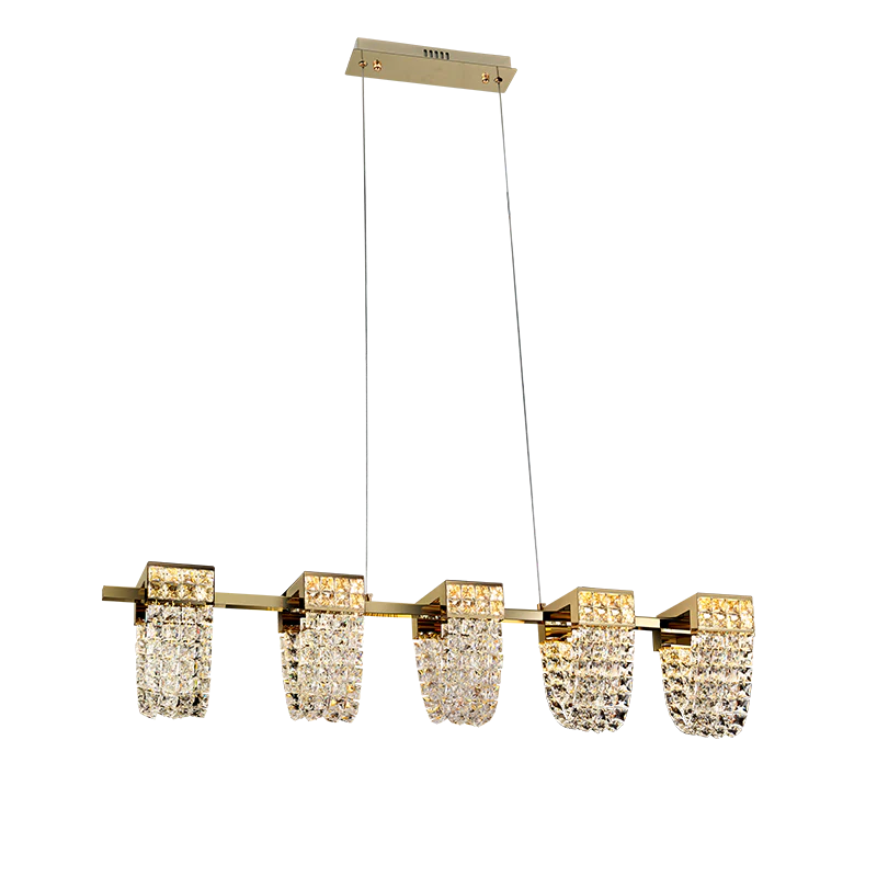 Modern Luxury Newly Crystal Chandelier in Champagne Gold - Image 4