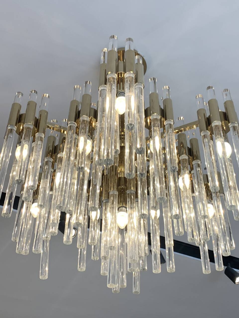 Modern Luxury Tiered Glass Cylinders Chandelier for Living Room/Bedroom/Dining Room/Bathroom - Image 4