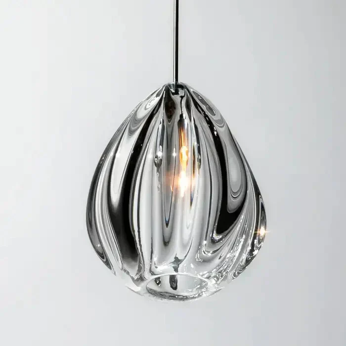 Modern Nordic Style Hand Blown Glass Pendant Crystal Chandelier For Dining Room/Living Room/Stairwell - Image 7
