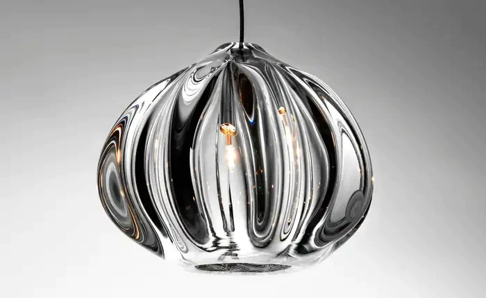 Modern Nordic Style Hand Blown Glass Pendant Crystal Chandelier For Dining Room/Living Room/Stairwell - Image 8