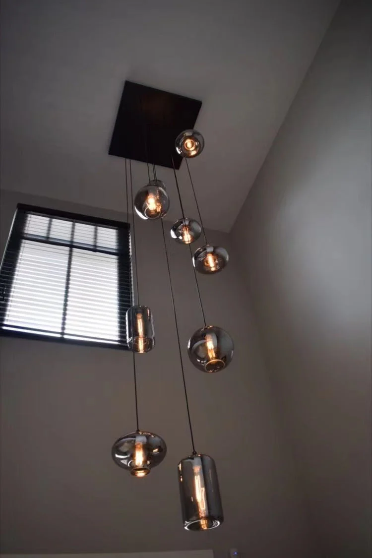 Modern Pendant Fixture light For 2 Story Foyer /Enterway /Staircase - Image 2