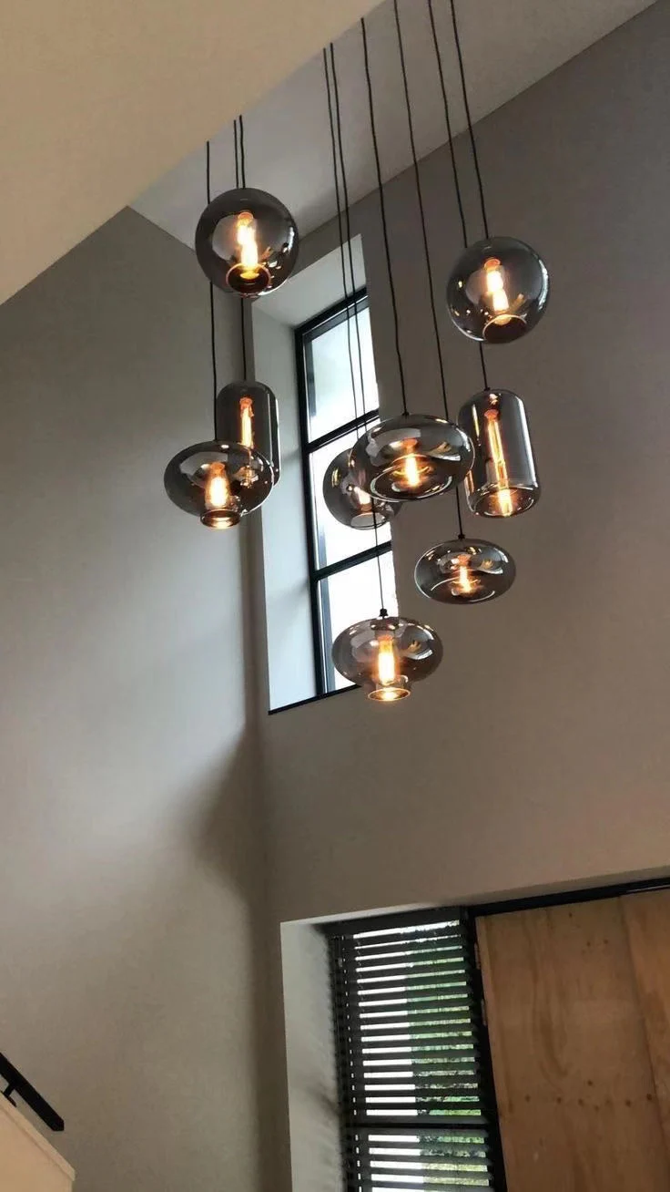 Modern Pendant Fixture light For 2 Story Foyer /Enterway /Staircase - Image 6