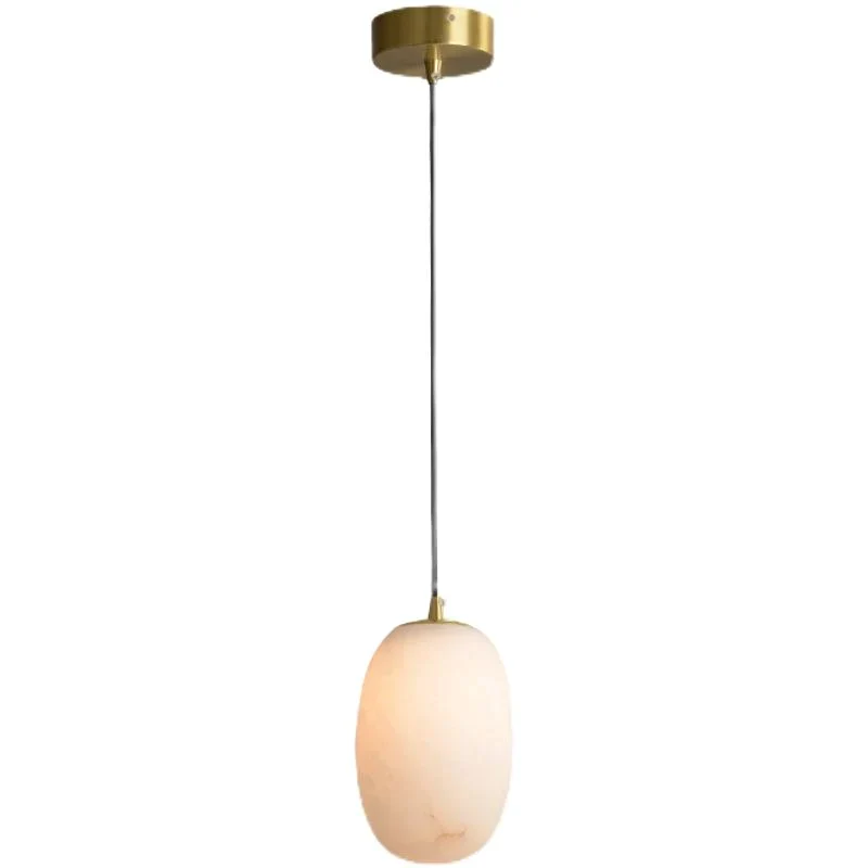 Modern Real Alabaster Pendant Lighting Beside Bed,  Dining Table Pendant - Image 3