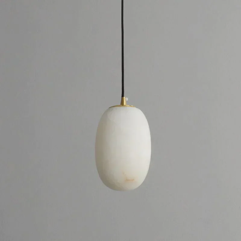 Modern Real Alabaster Pendant Lighting Beside Bed,  Dining Table Pendant - Image 4