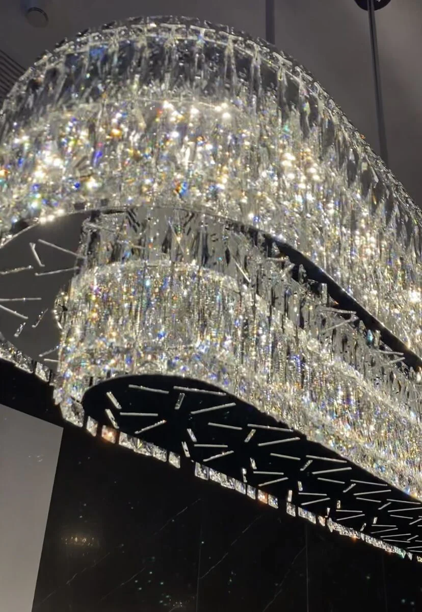 Stunning Modern Rectangle Ceiling Light Crystal Chandelier For Dining Table/Coffee Table/Living Room/Bedroom - Image 9