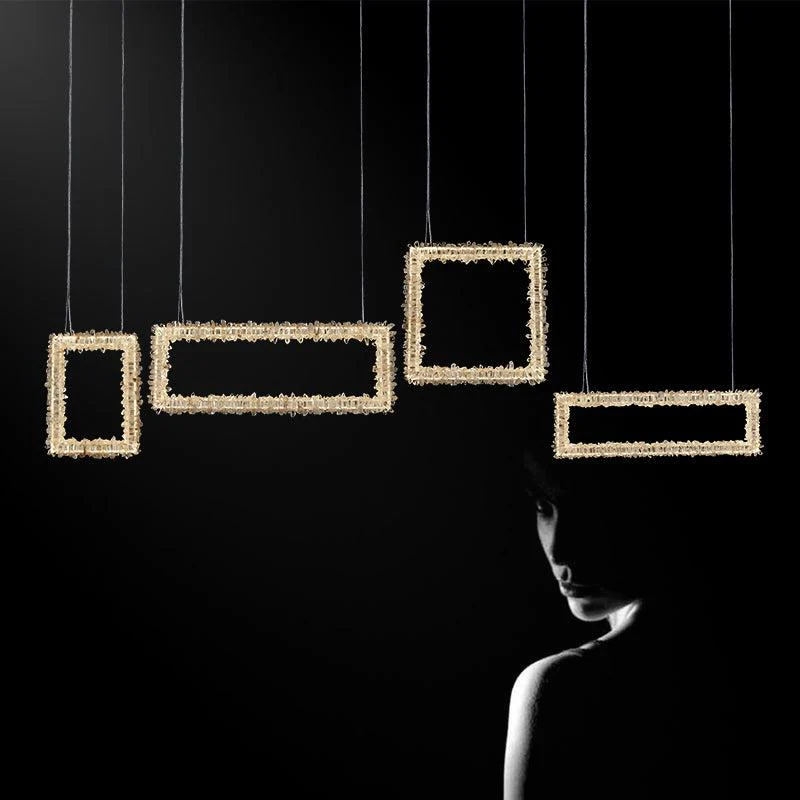 Modern Rock Crystal Dining Room Chandelier - Image 5