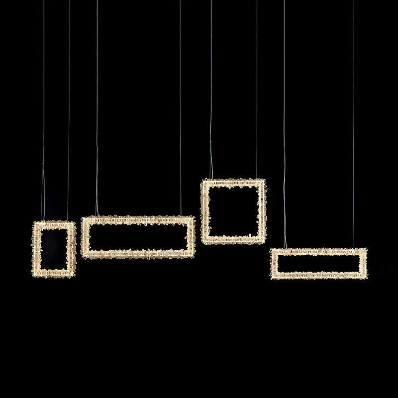 Modern Rock Crystal Dining Room Chandelier - Image 6