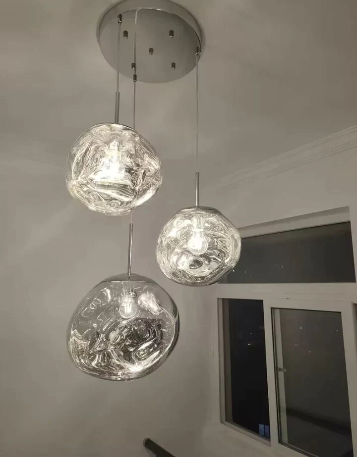 Modern Rock Glass Special Shape Pendant Lighting - Image 11