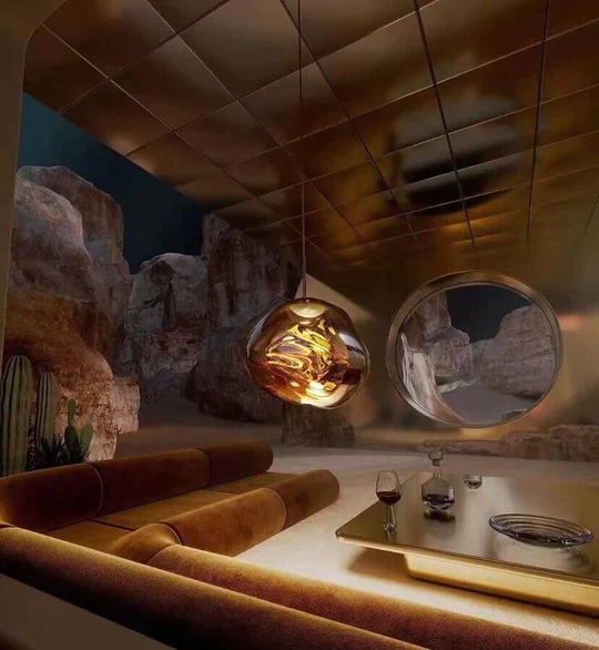 Modern Rock Glass Special Shape Pendant Lighting - Image 13