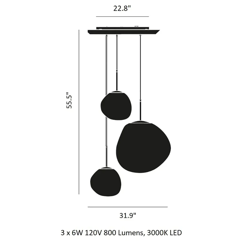 Modern Rock Glass Special Shape Pendant Lighting - Image 24