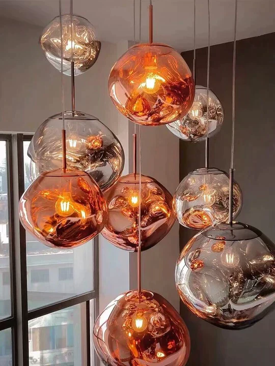Modern Rock Glass Special Shape Pendant Lighting - Image 8