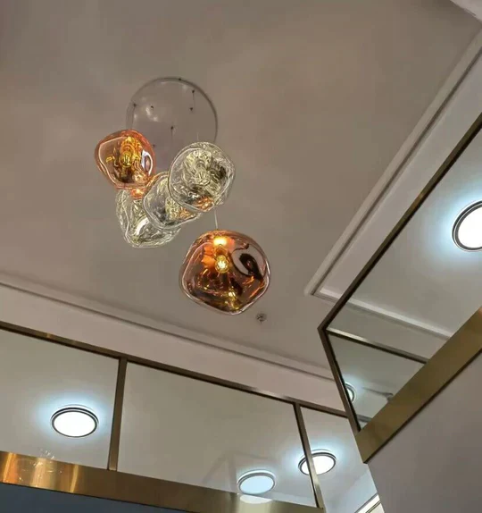 Modern Rock Glass Special Shape Pendant Lighting - Image 9