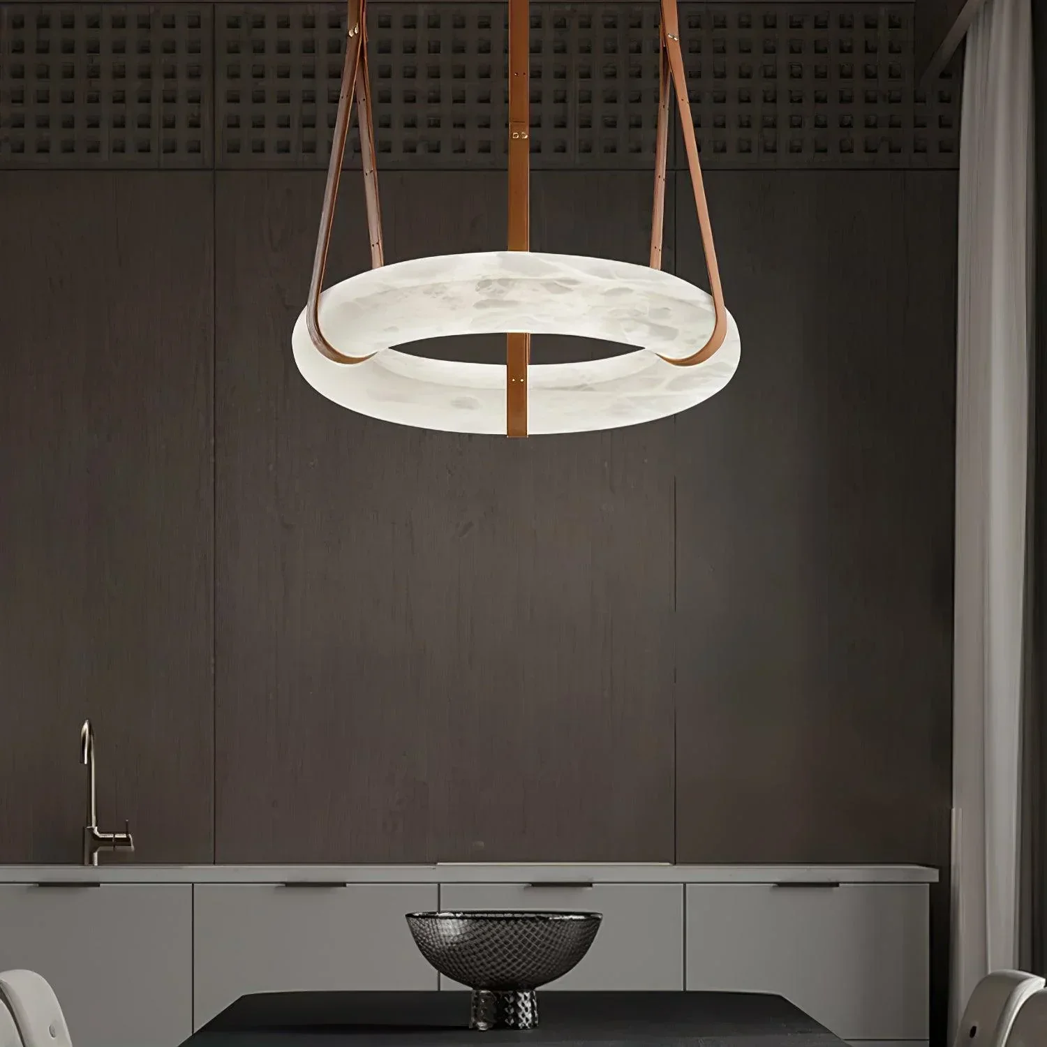 Modern Round Alabaster Chandelier for Living Room/Bedroom - Image 18