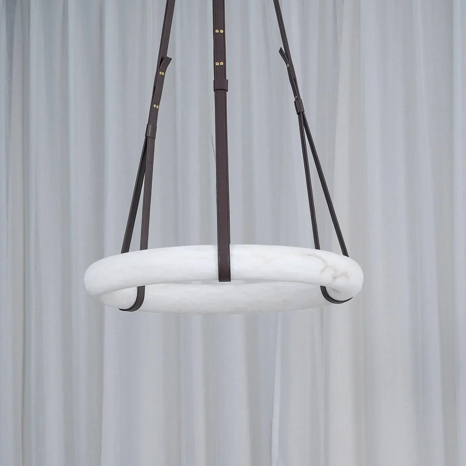 Modern Round Alabaster Chandelier for Living Room/Bedroom - Image 20