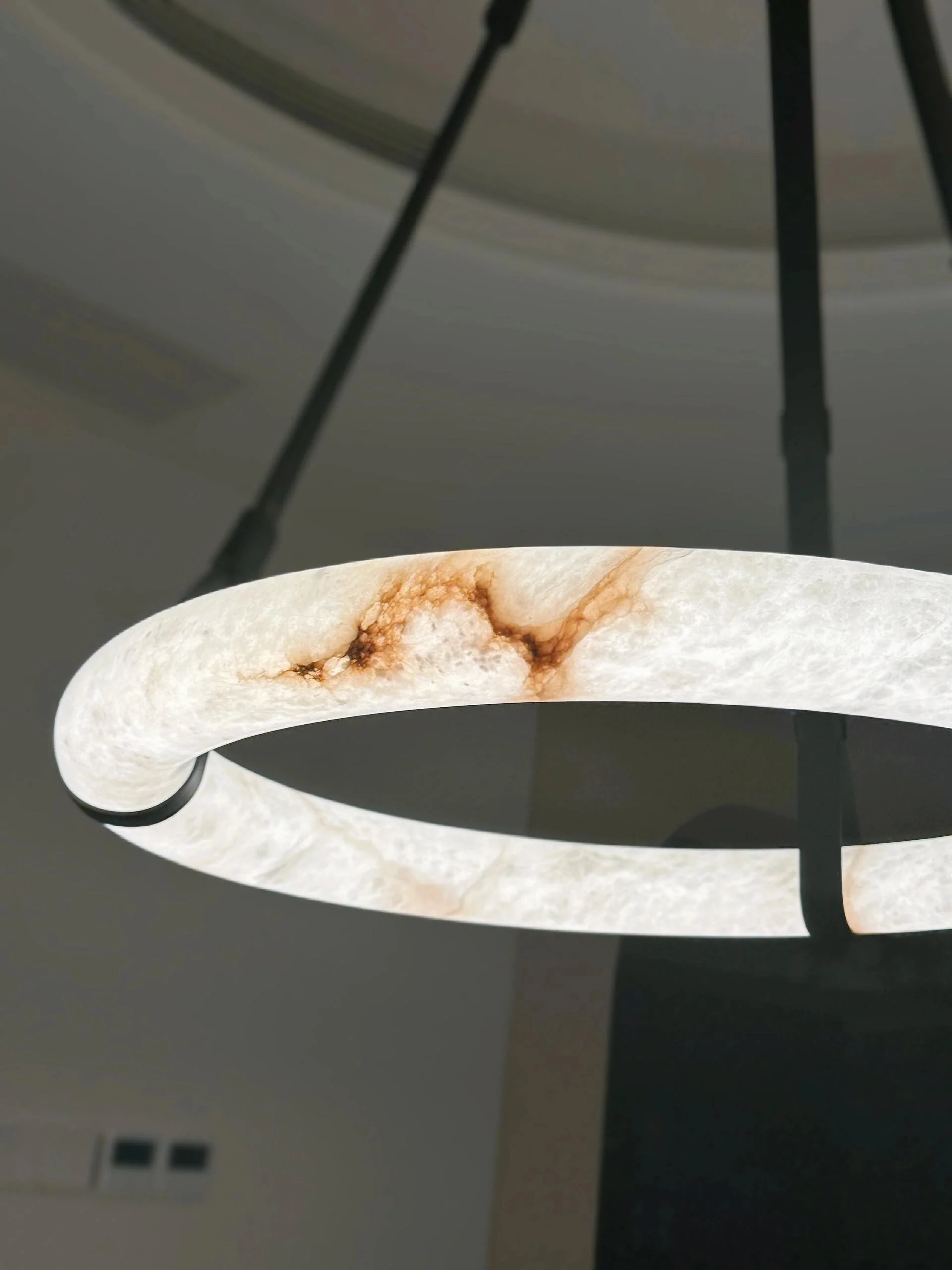 Modern Round Alabaster Chandelier for Living Room/Bedroom - Image 26