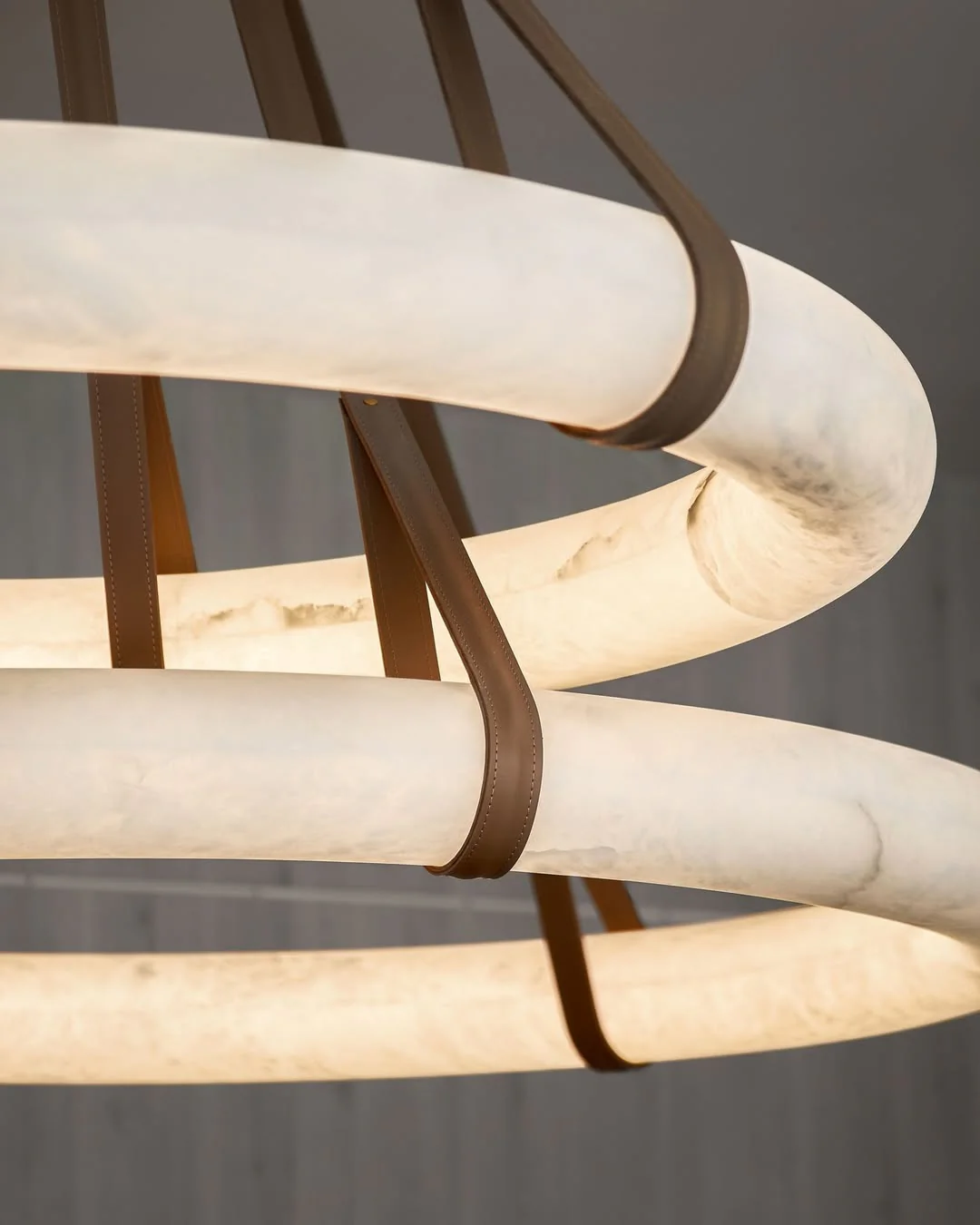 Modern Round Alabaster Chandelier for Living Room/Bedroom - Image 29