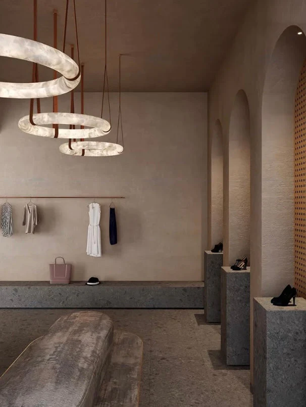 Modern Round Alabaster Chandelier for Living Room/Bedroom - Image 6