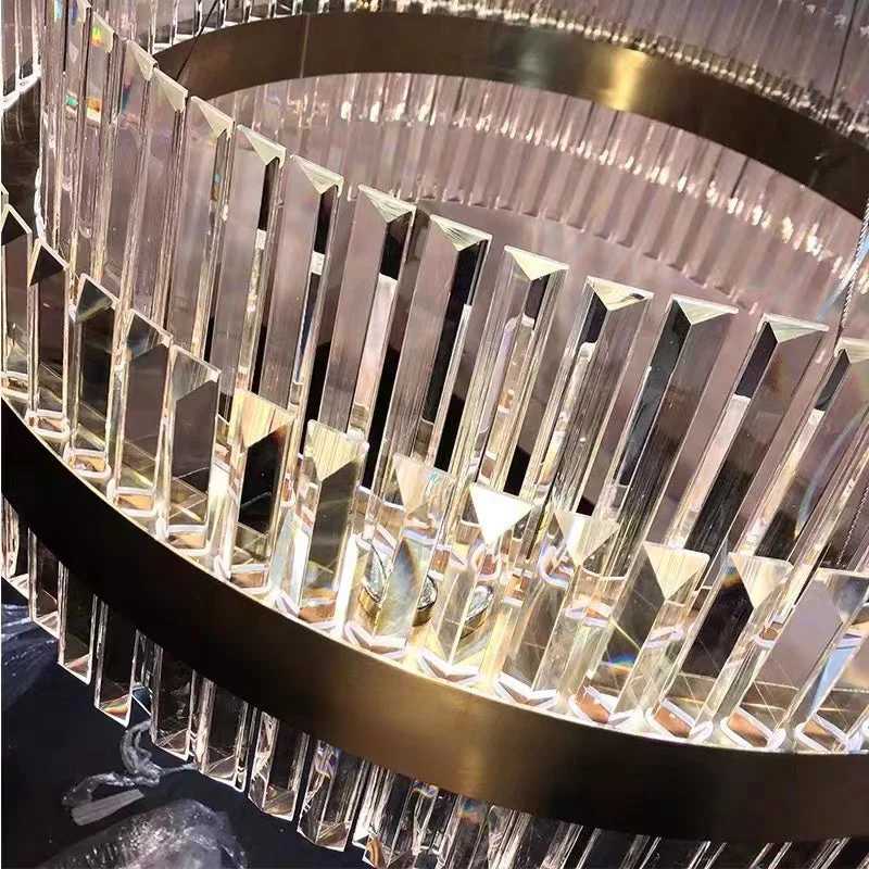 Modern Round Crystal Chandelier For Living Room/Bedroom - Image 5