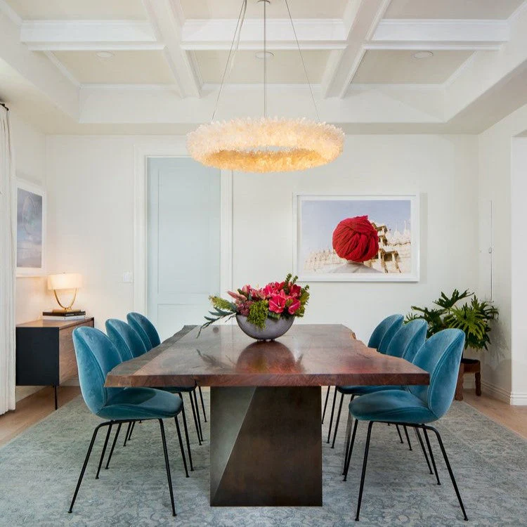 Modern Round/Oval/Linear/Square Natural Crystal Chandelier - Image 10